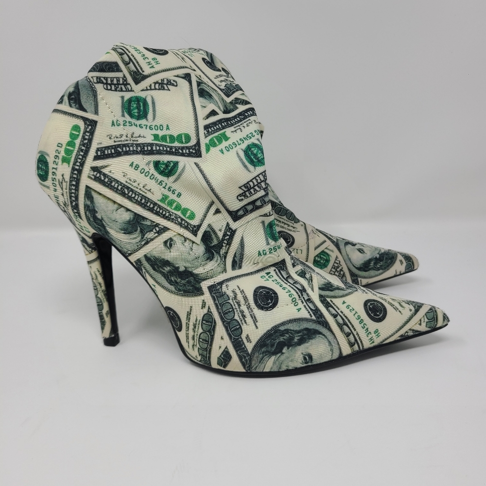 Money sock heels